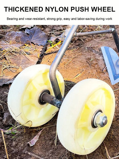 Manual Push Wheel Hoe For Efficient Weeding And Soil Cultivation 4