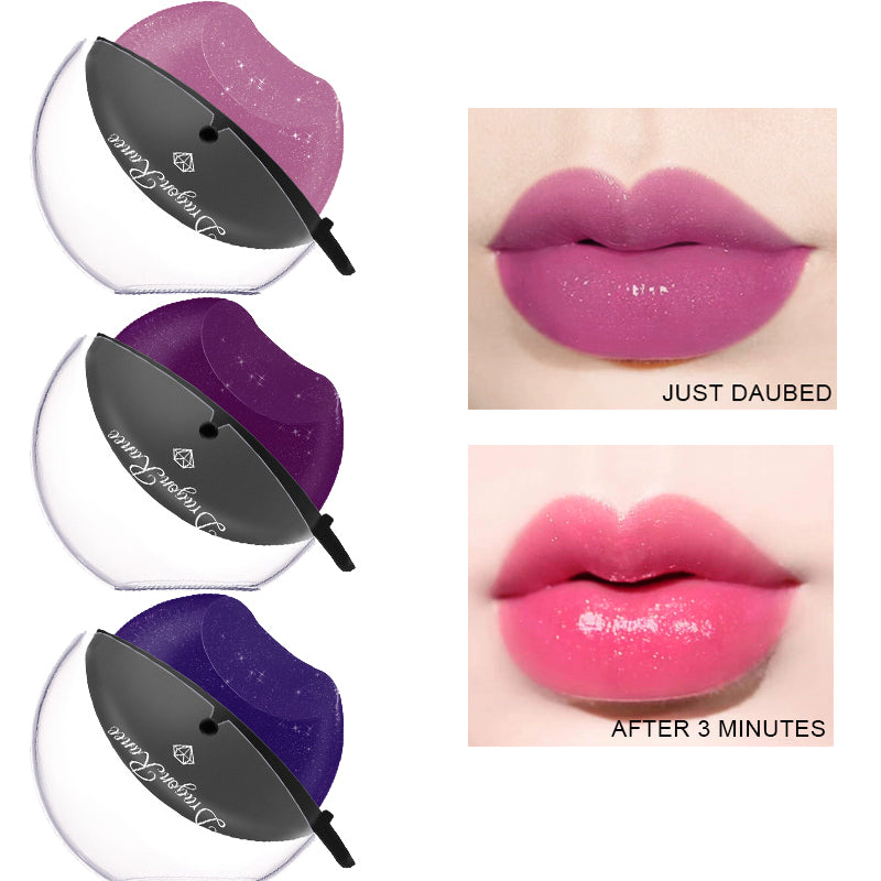 Lip-shaped Lipstick, Color Changing Lazy Lipstick, Waterproof Non-stick Cup, Moisturizing Lip Gloss, Makeup Temperature