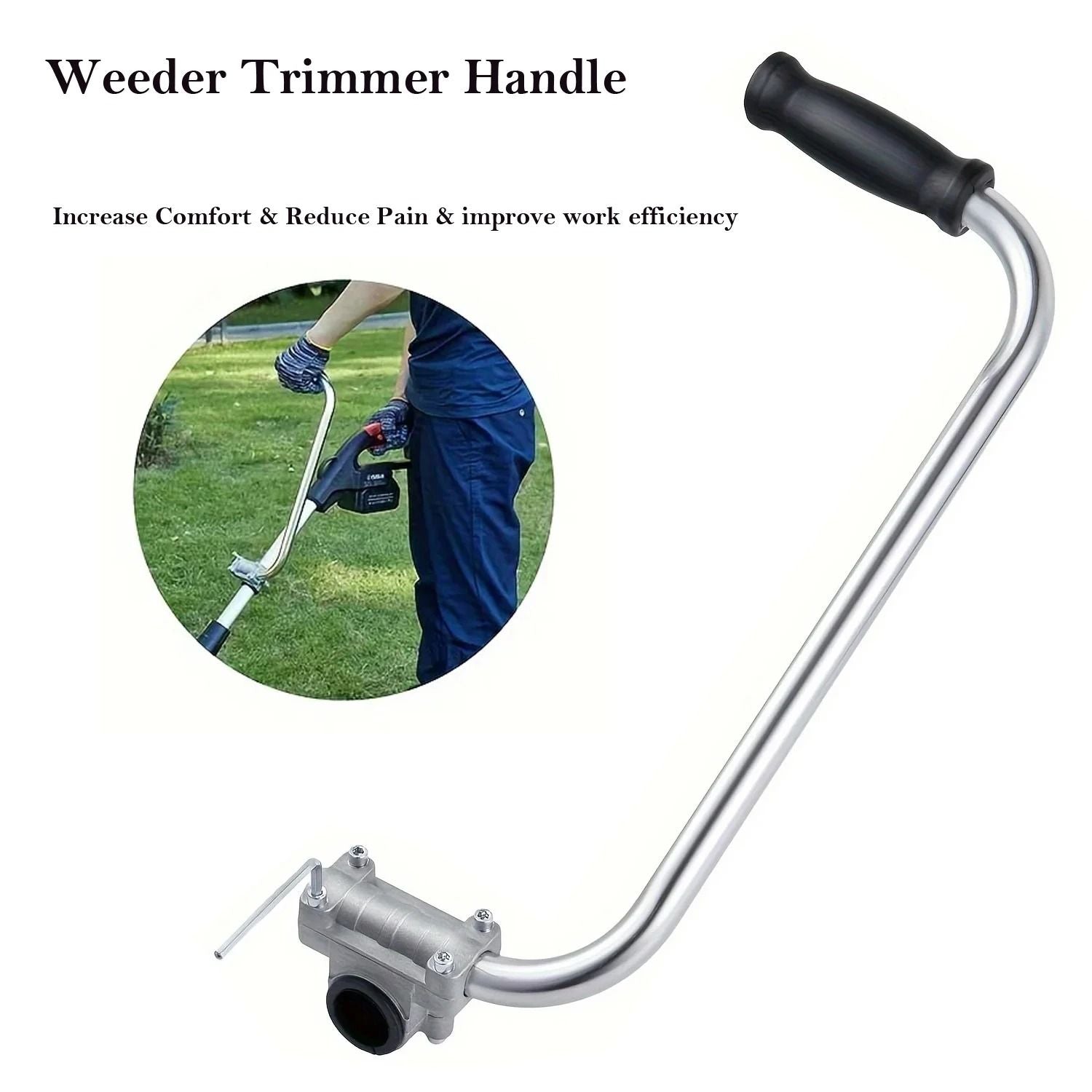 Ergonomic Trimmer Grip for Lawn Care