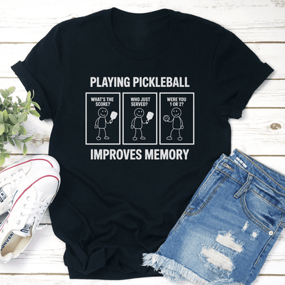 Playing Pickleball Improves Memory Tee 1