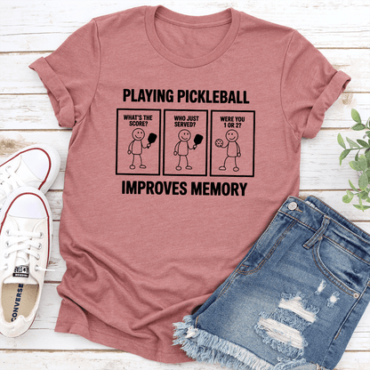 Playing Pickleball Improves Memory Tee