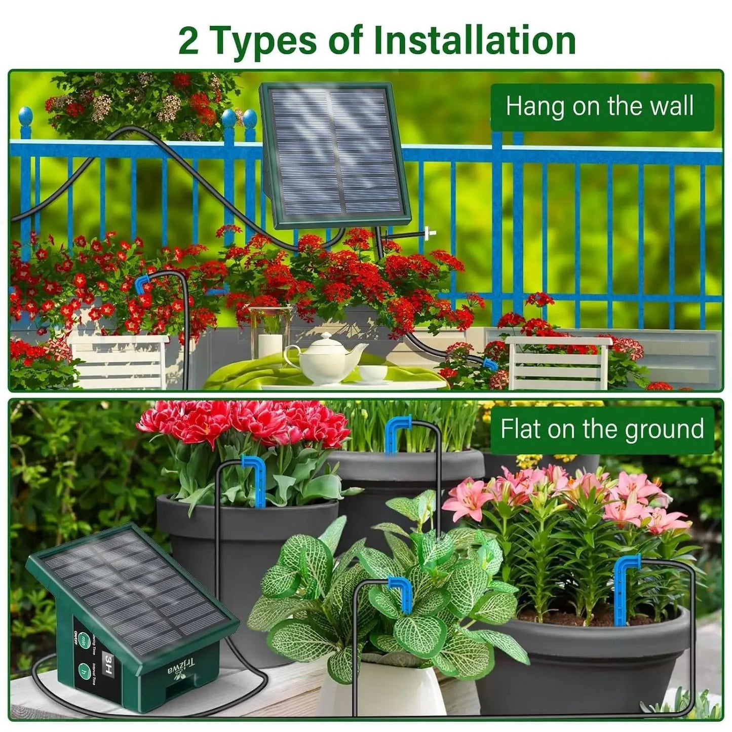Solar Drip Irrigation Kit For Easy Garden Watering 5