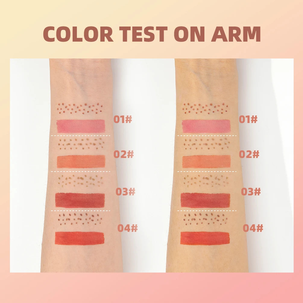 Double Ended Freckles Stamp Pen, Liquid Blush, Waterproof Lasting 2 in 1 Multiuse Stick, Natural Makeup Blusher