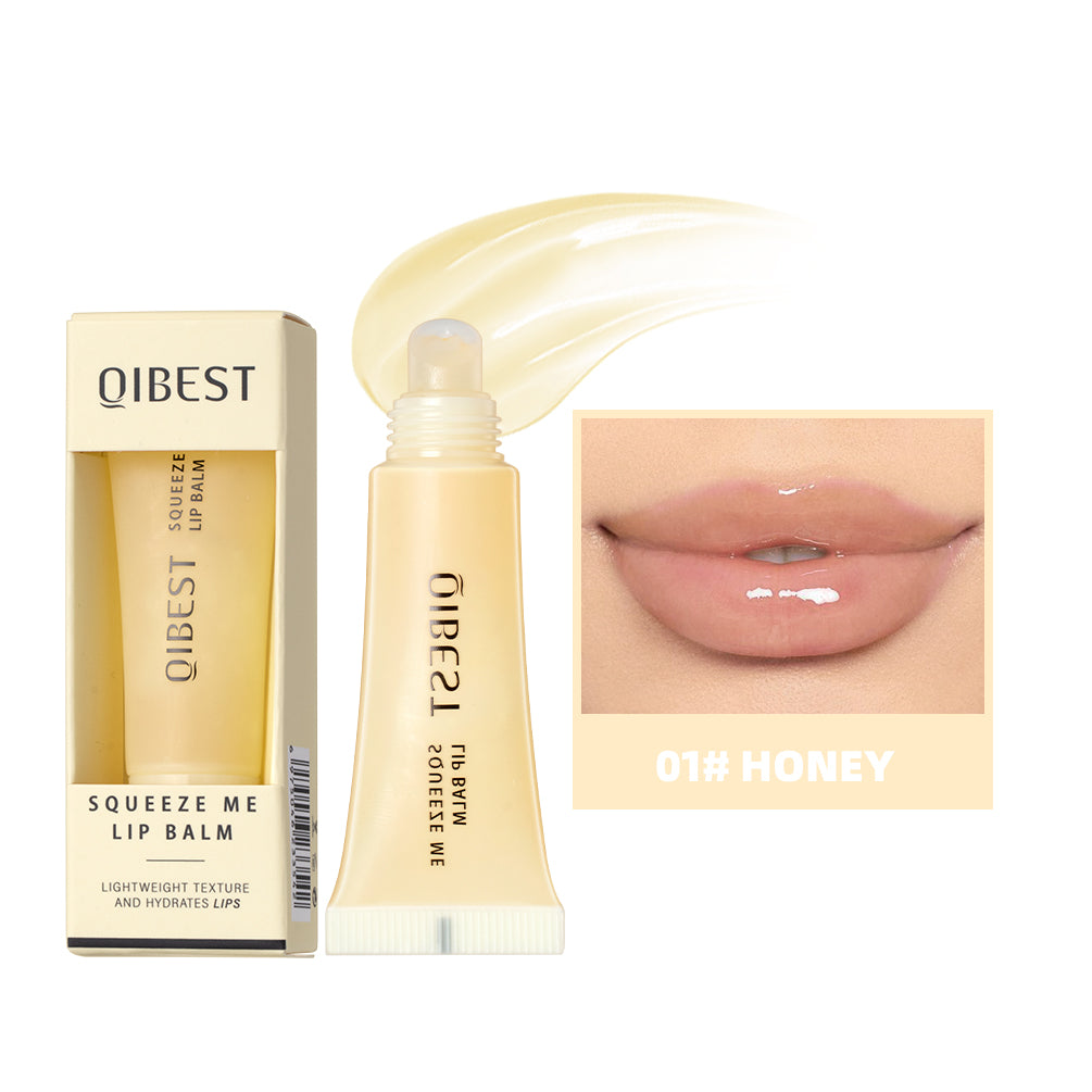 Jelly Lip Balm Moisturizing, Lightweight Long Lasting, Watery Lipstick Makeup, Natural Transparent, Lip Oil Cosmetic Lip