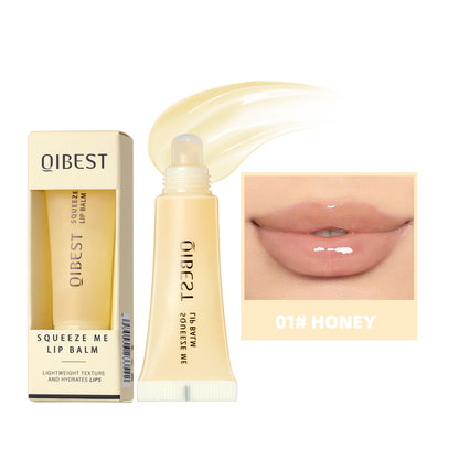 Jelly Lip Balm Moisturizing, Lightweight Long Lasting, Watery Lipstick Makeup, Natural Transparent, Lip Oil Cosmetic Lip