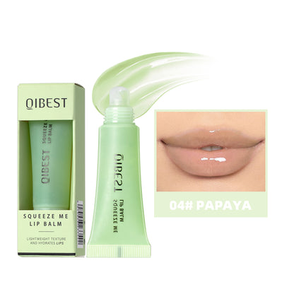 Jelly Lip Balm Moisturizing, Lightweight Long Lasting, Watery Lipstick Makeup, Natural Transparent, Lip Oil Cosmetic Lip