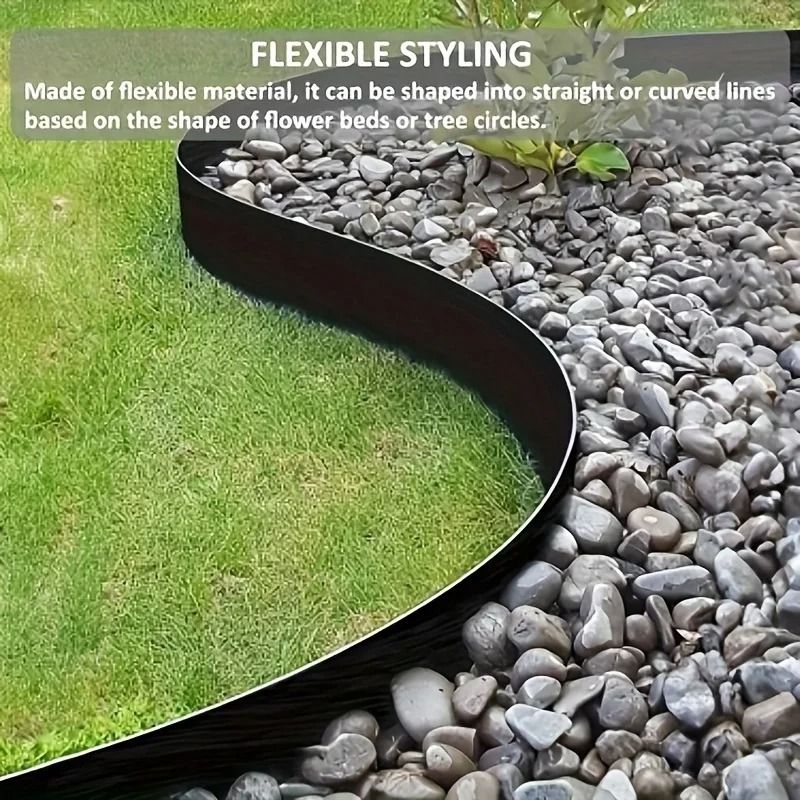 Long Roll Garden Edging Kit for Easy Lawn Bordering