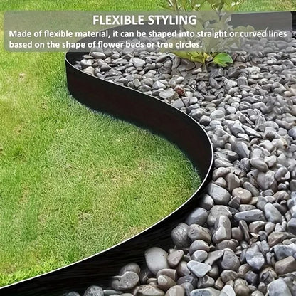 Long Roll Garden Edging Kit for Easy Lawn Bordering