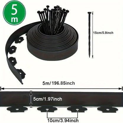 Long Roll Garden Edging Kit For Easy Lawn Bordering 5
