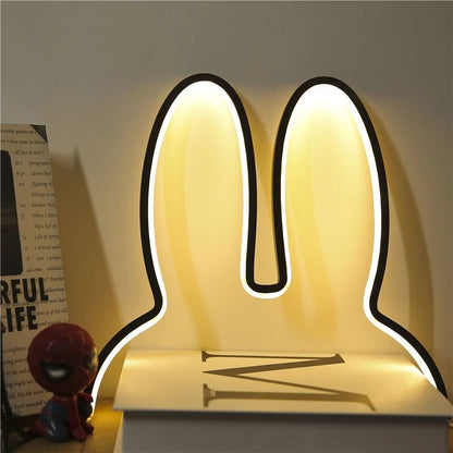 Rabbit LED Night Light Cute USB Desk Lamp For Kids Room And Home Decor 2