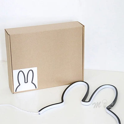 Rabbit LED Night Light Cute USB Desk Lamp For Kids Room And Home Decor 4