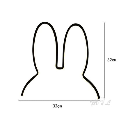 Rabbit LED Night Light Cute USB Desk Lamp For Kids Room And Home Decor 5