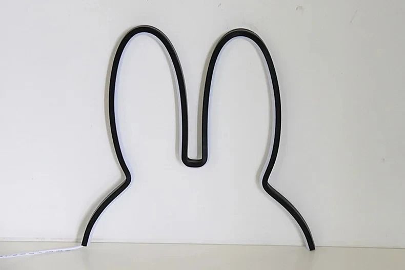 Rabbit LED Night Light Cute USB Desk Lamp For Kids Room And Home Decor 8