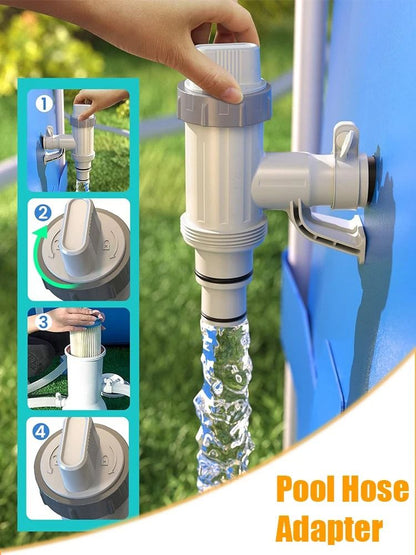 Durable PVC Pool Filter Pump Adapter With 32mm On Off Plunger Valve Leak Proof Replacement For Outd 1