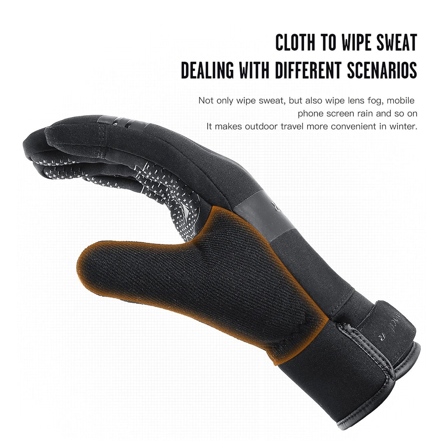 Waterproof Touchscreen Winter Cycling Gloves 3