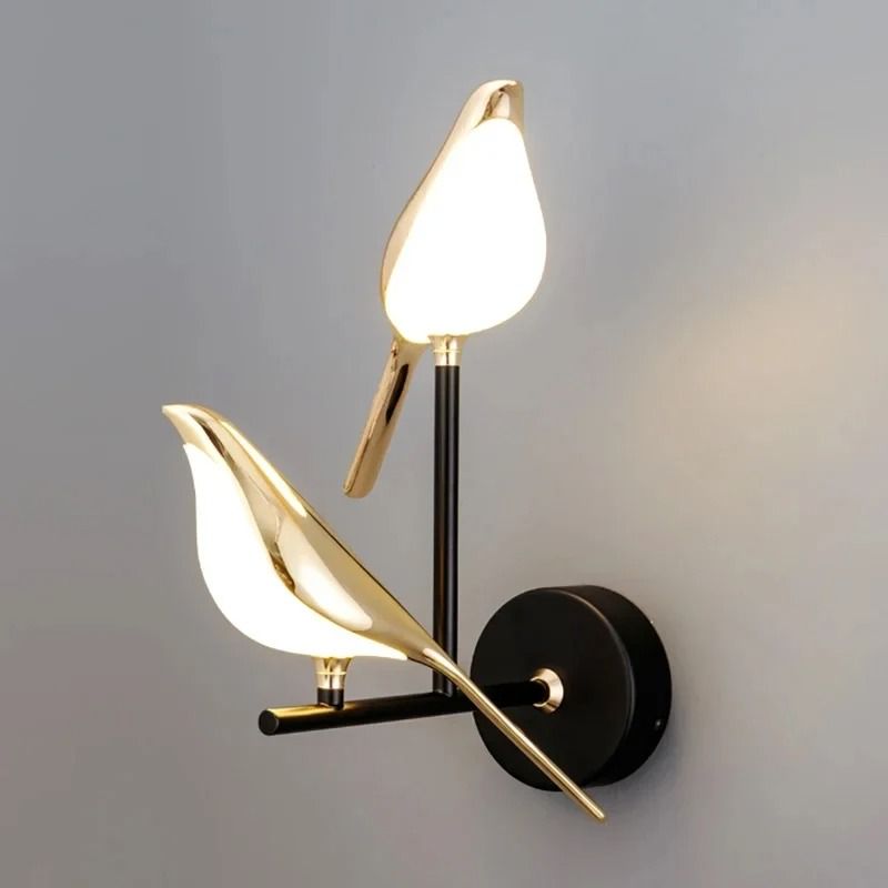 Nordic Golden Bird LED Wall Light For Bedroom Living Room And Bar Decoration 2