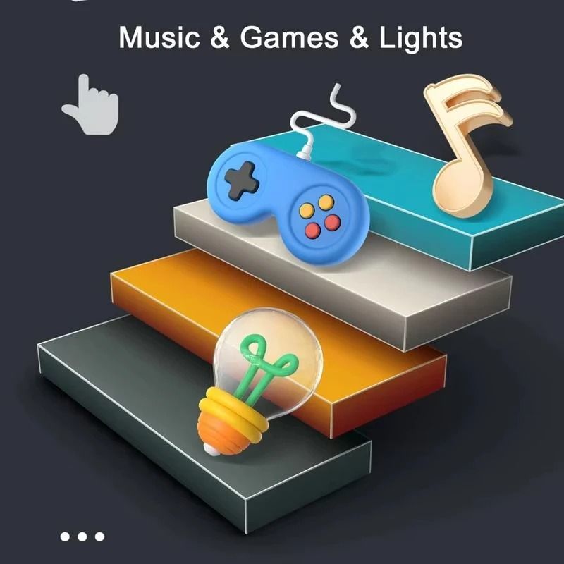 Quick Push Game Eye Sensory Console Multiplayer Versus Board Game Handheld Gamepad Training Toy 4