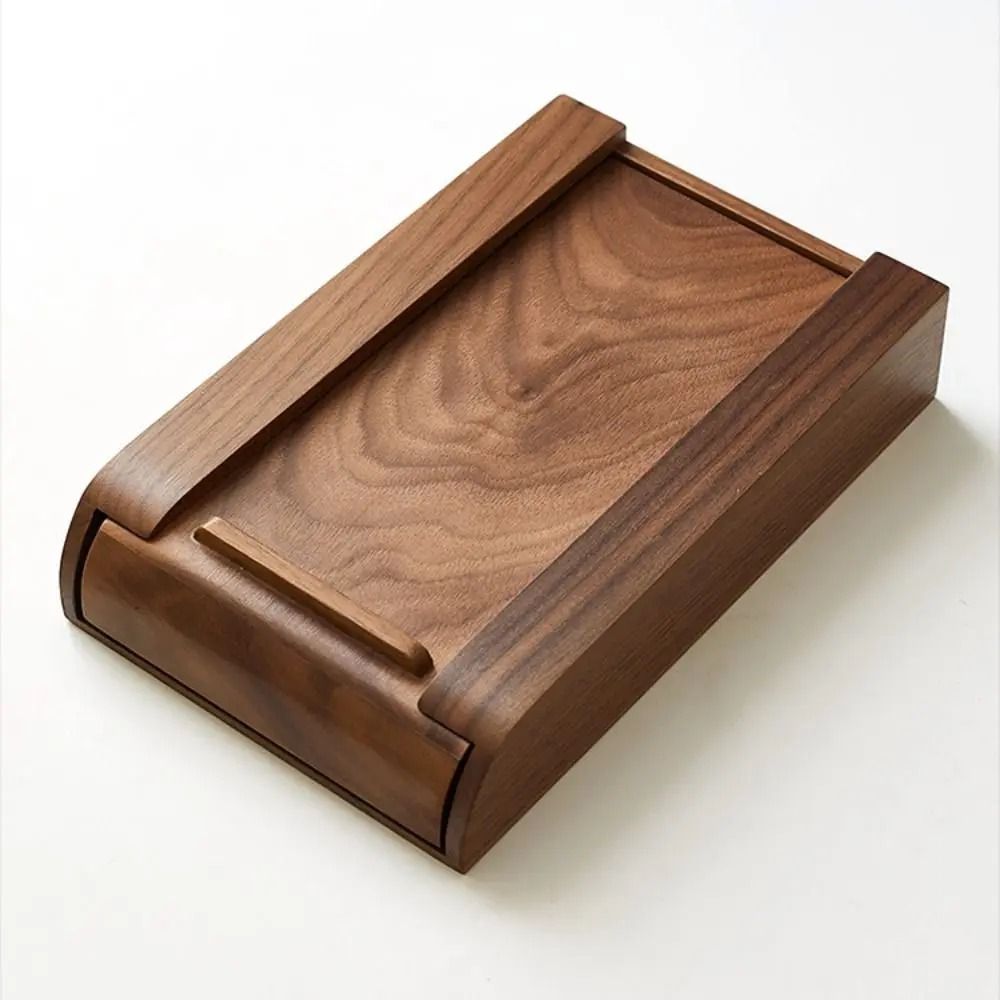 Under Desk Adhesive Wooden Storage Drawer Home Organization Stationery Container