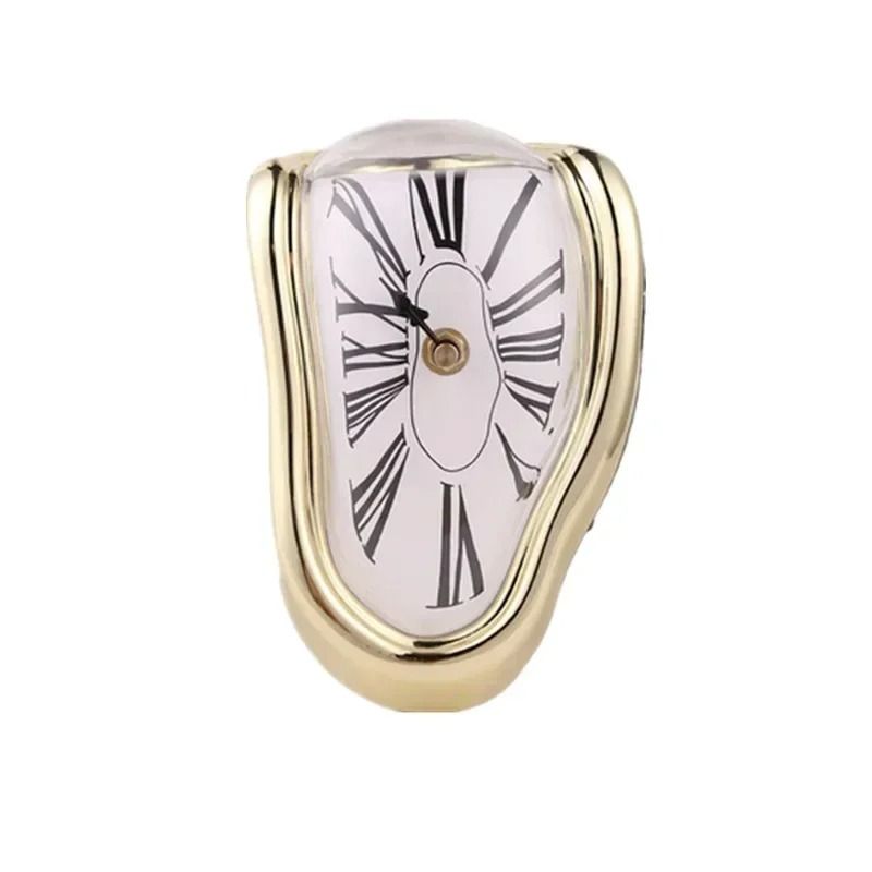 Surreal Melting Distorted Wall Clock In Salvador Dali Style For Home And Garden Decor 2