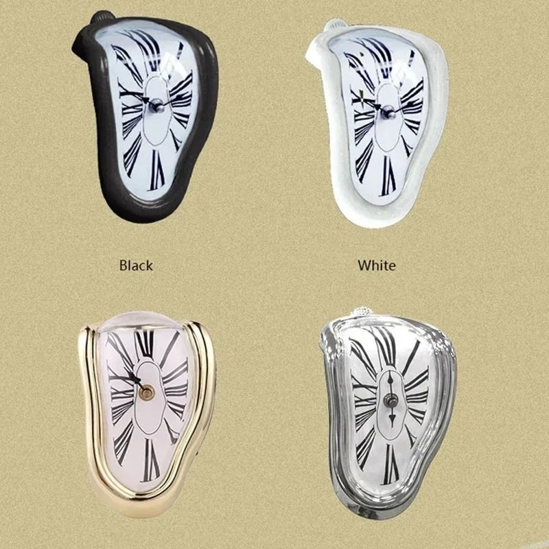 Surreal Melting Distorted Wall Clock In Salvador Dali Style For Home And Garden Decor 4