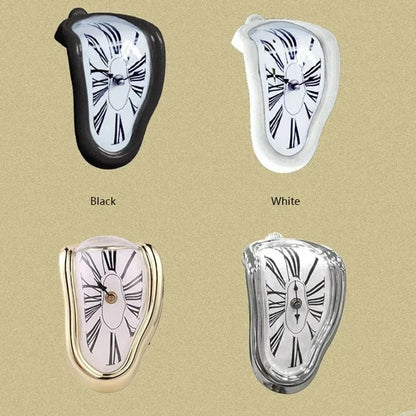 Surreal Melting Distorted Wall Clock In Salvador Dali Style For Home And Garden Decor 4