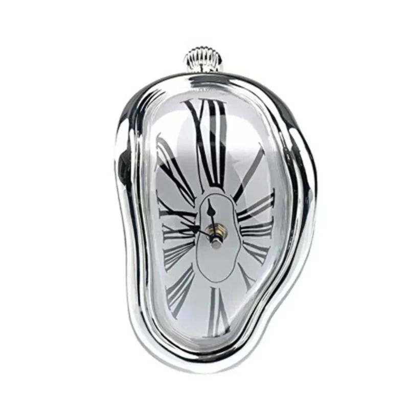 Surreal Melting Distorted Wall Clock In Salvador Dali Style For Home And Garden Decor 8