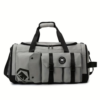 Large Capacity Travel Backpack With Wet And Dry Separation And Shoe Compartment 9