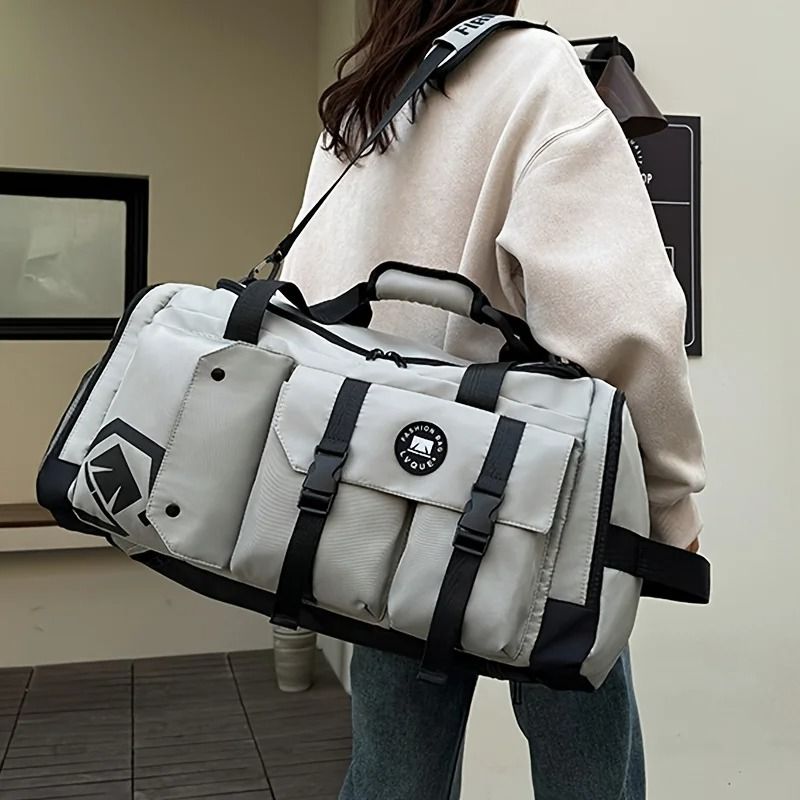 Large Capacity Travel Backpack With Wet And Dry Separation And Shoe Compartment 3