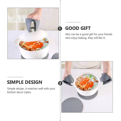 Silicone Heat Safety Gloves And Kitchen Accessories Toolkit 4