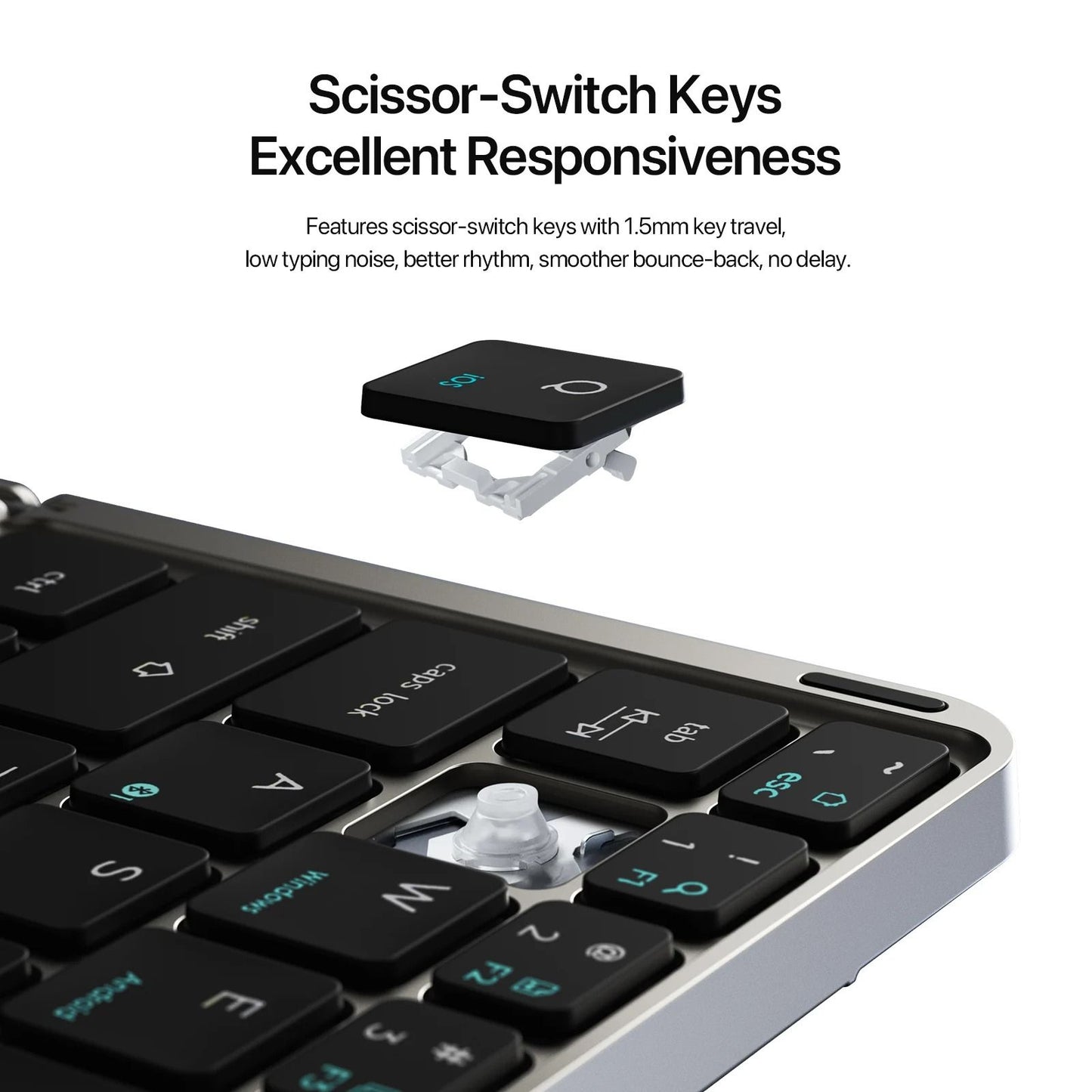 Foldable Bluetooth Keyboard With Touchpad And Stand 4