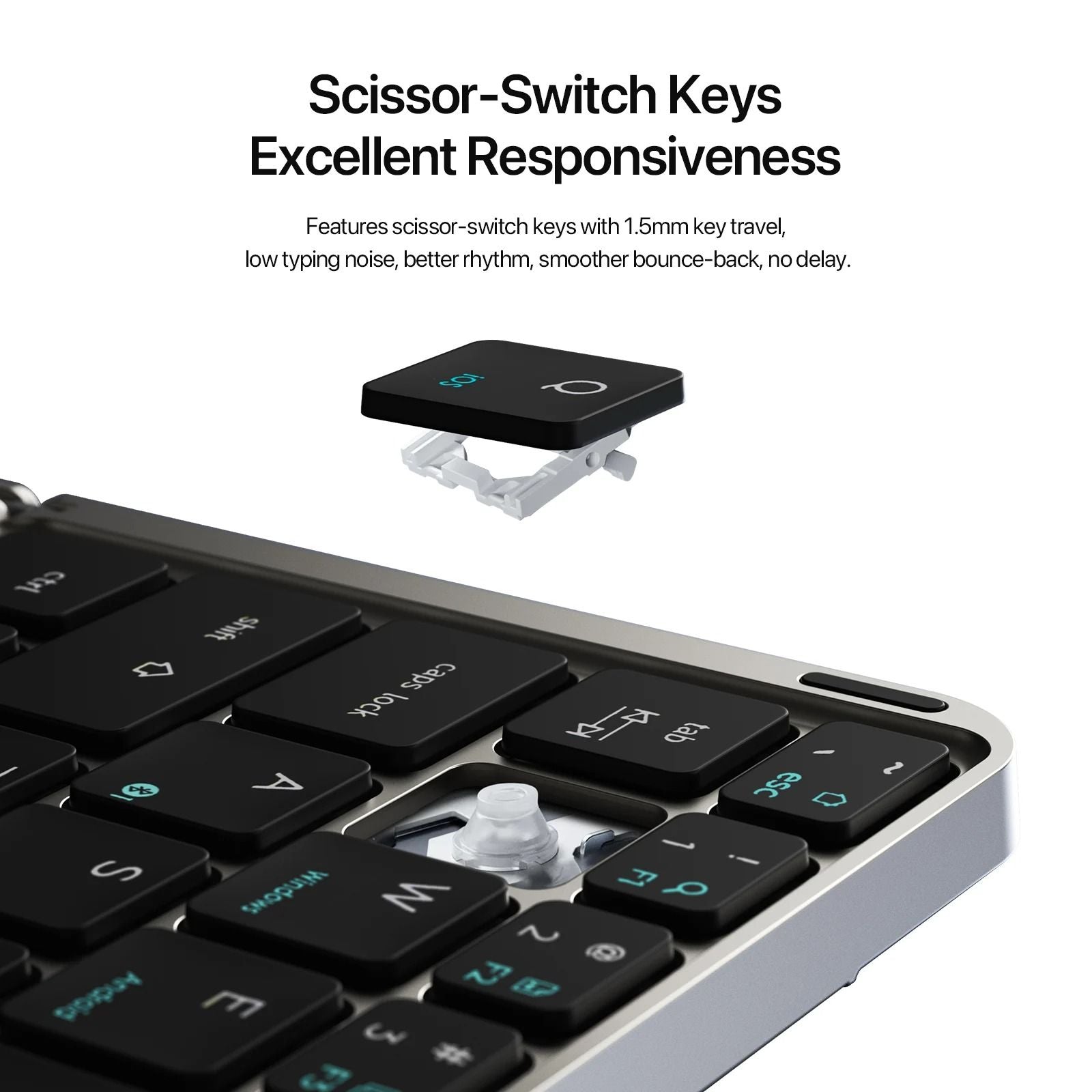 Foldable Bluetooth Keyboard With Touchpad And Stand 4