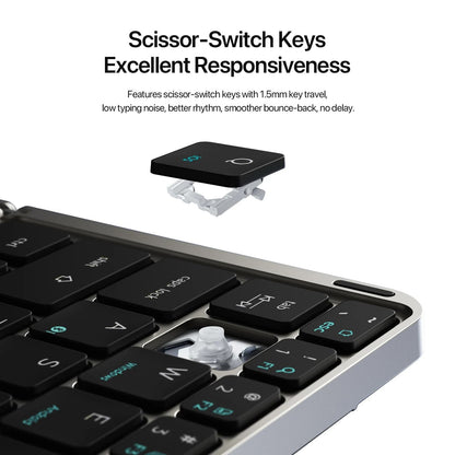 Foldable Bluetooth Keyboard With Touchpad And Stand 4