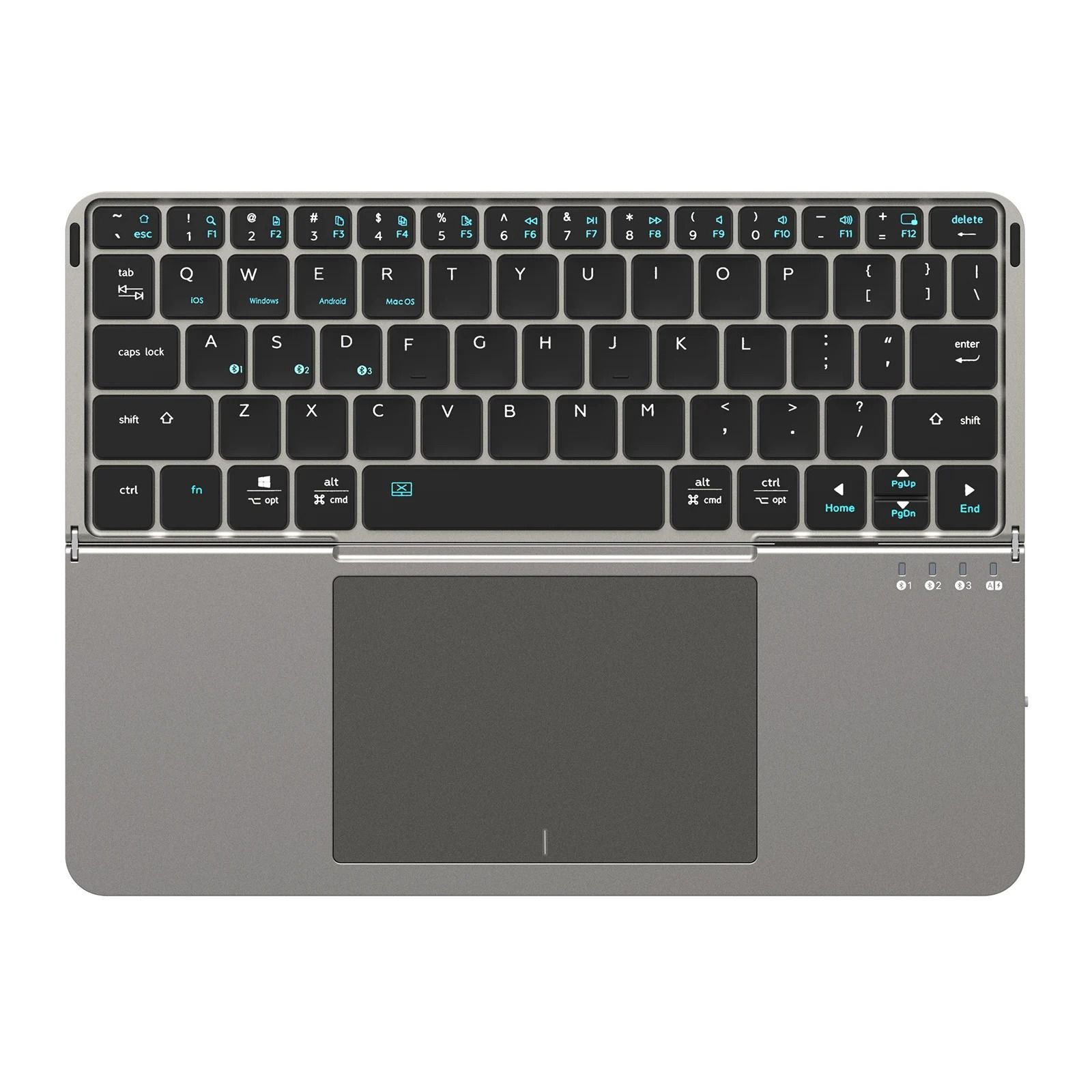 Foldable Bluetooth Keyboard With Touchpad And Stand 6