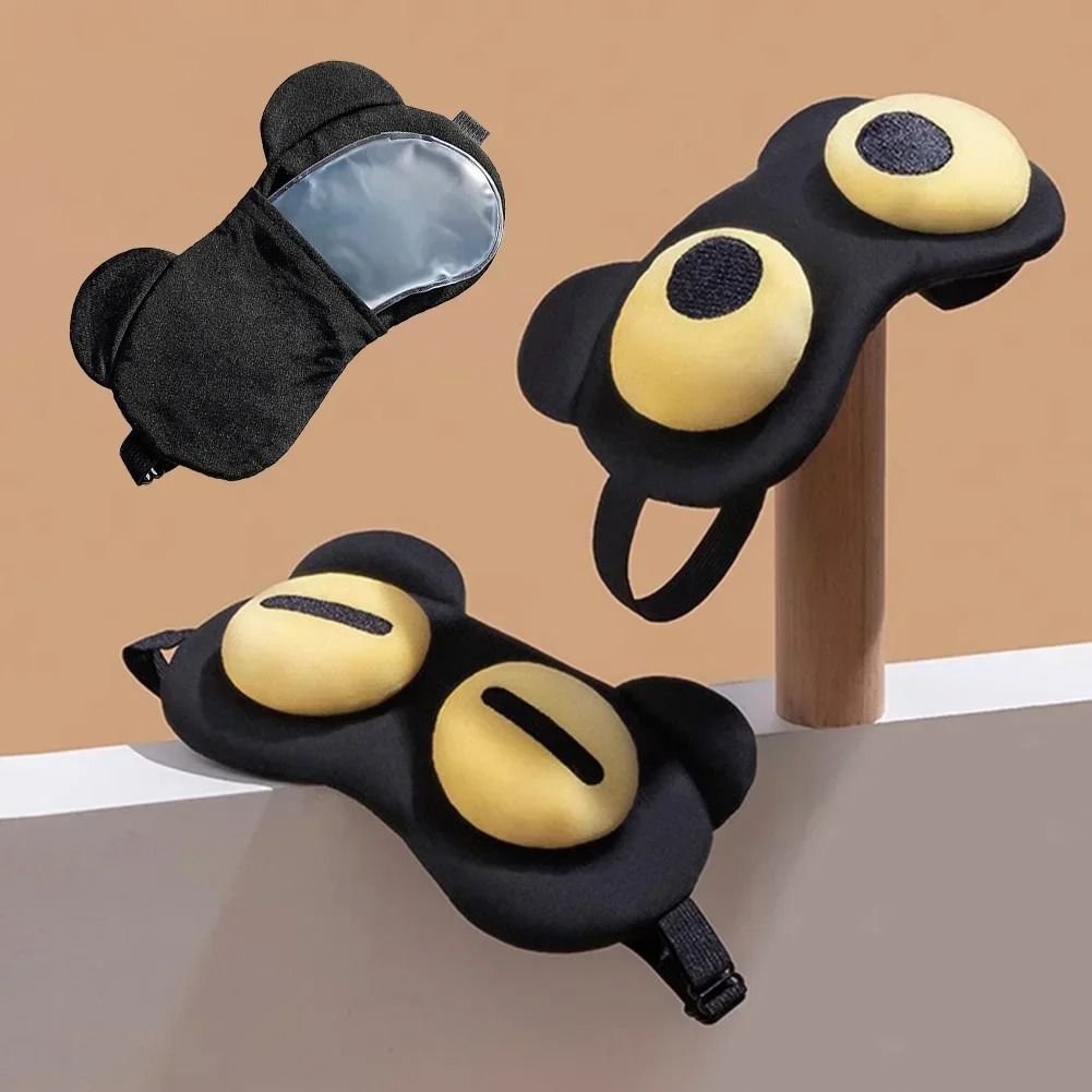 Women Breathable Polyester Eye Mask for Sleeping Travel Blindfold
