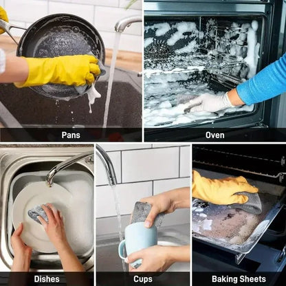 Double Sided Metal Steel Wire Dishcloth For Kitchen Cleaning Pots Pans And Dishes 5