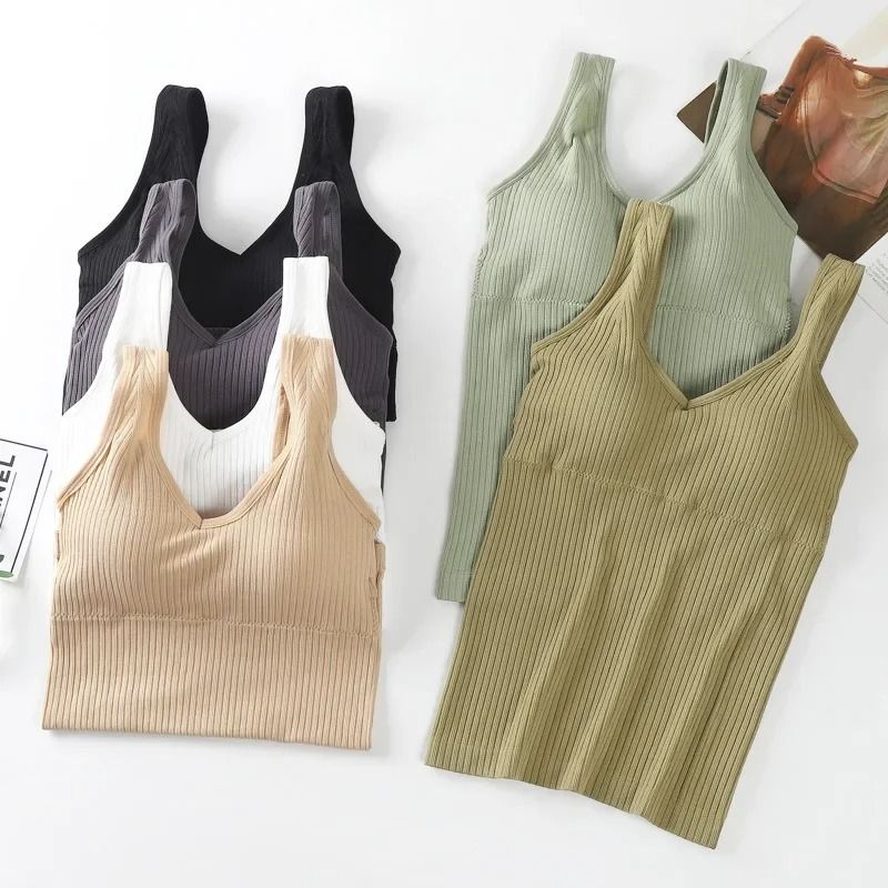 Women Removable Chest Pad Camisole Vest Top Sleeveless Underwear 1