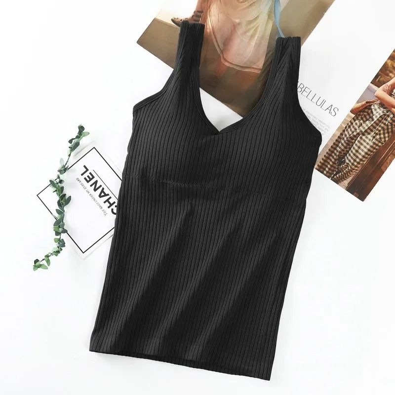 Women Removable Chest Pad Camisole Vest Top Sleeveless Underwear 4