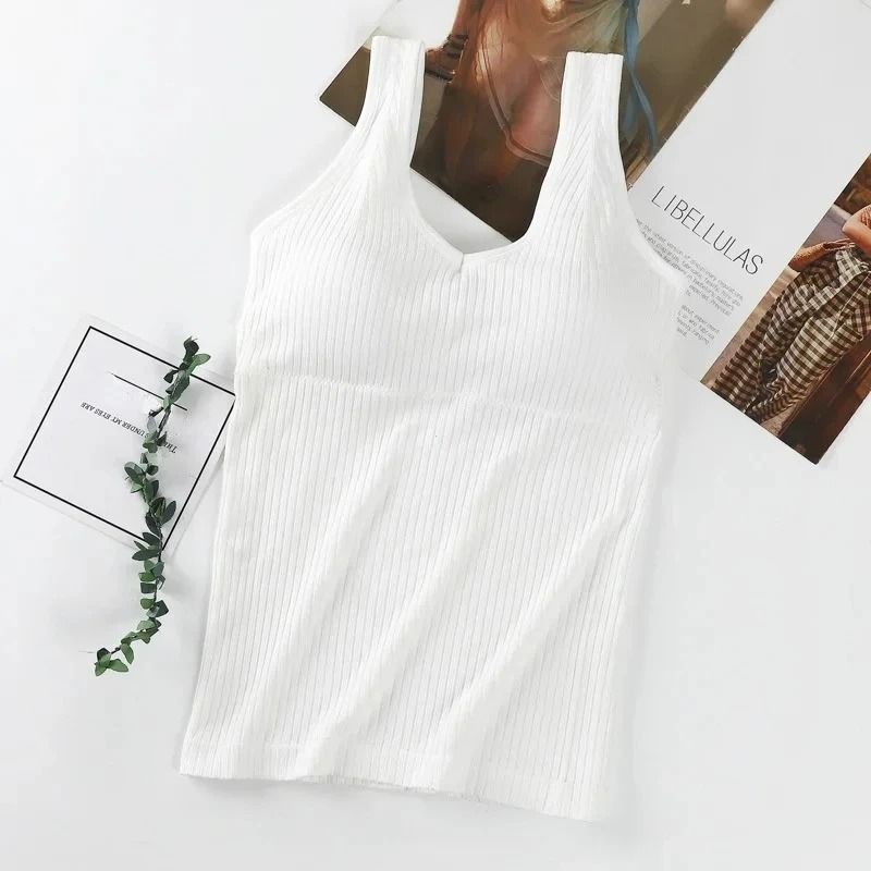 Women Removable Chest Pad Camisole Vest Top Sleeveless Underwear 7