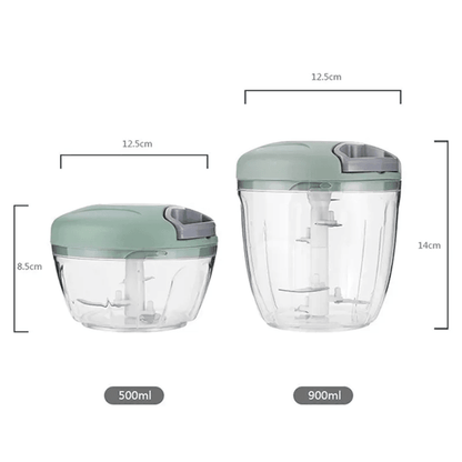 Effortless Manual Chopper 500ML Vegetable And Garlic Cutter 3