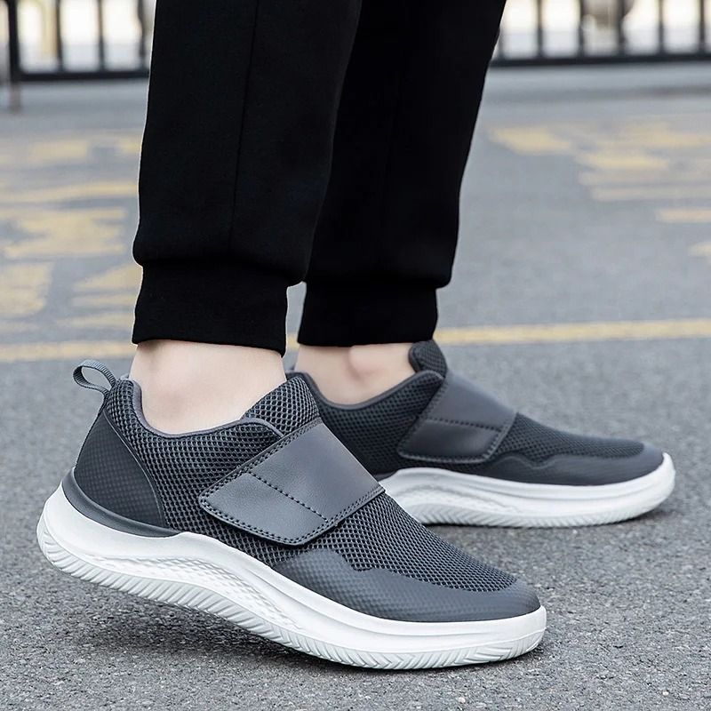 Men Orthopedic Wide Fit Walking Shoes For Swollen Feet Diabetic Comfort Adjustable Casual Big Size 4