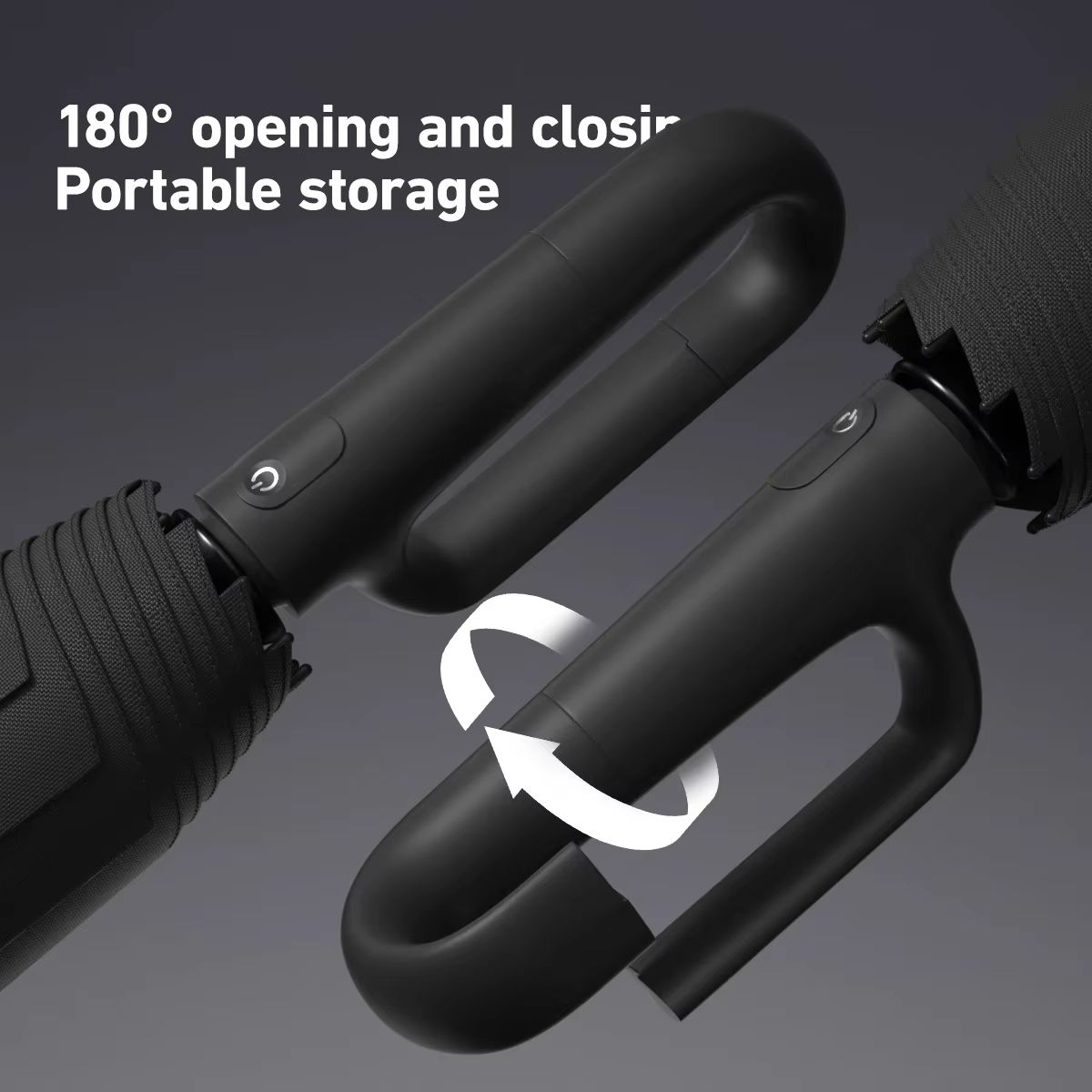 EverGuard RingBuckle Windproof Travel Umbrella  Oversized Rain  Sun Protection 3
