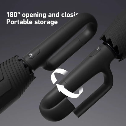 EverGuard RingBuckle Windproof Travel Umbrella  Oversized Rain  Sun Protection 3
