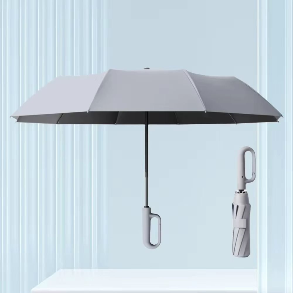 EverGuard RingBuckle Windproof Travel Umbrella  Oversized Rain  Sun Protection 26