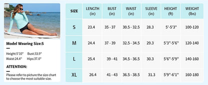 Women Rashguard Zipper Crew Neck Long Sleeve Surf Top With Thumb Holes 5