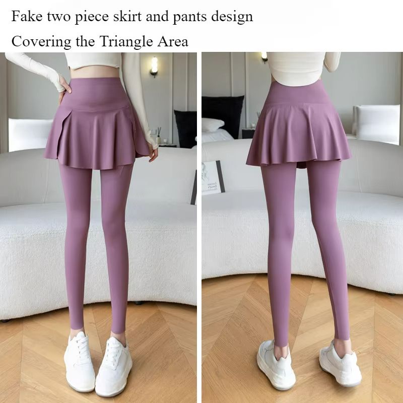 ElevateFit Fake TwoPiece High Waist Yoga Pants With Pocket 3