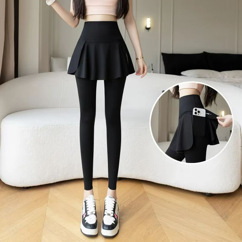 ElevateFit Fake TwoPiece High Waist Yoga Pants With Pocket 4