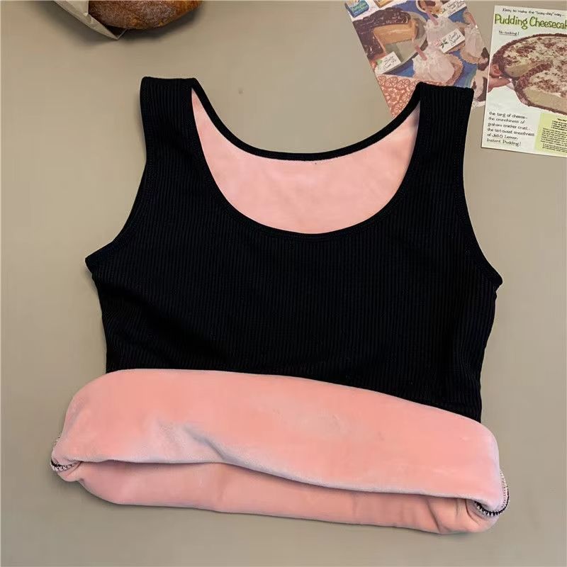 Womens Thermal Base Layer Sleeveless Seamless Velvet Undershirt 6