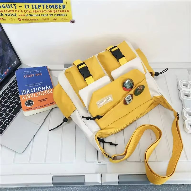 Harajuku Street Nylon Messenger  Lightweight Crossbody Bag For School  Daily Use 10