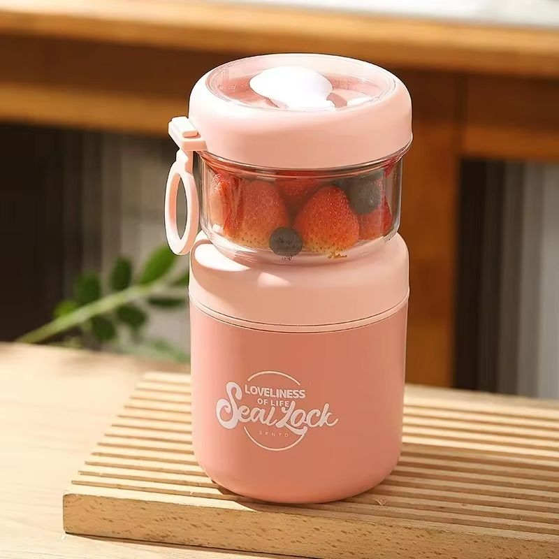 HeatLock DoubleLayer Insulated Soup  Salad Cup  Portable Stainless Steel Bowl 9