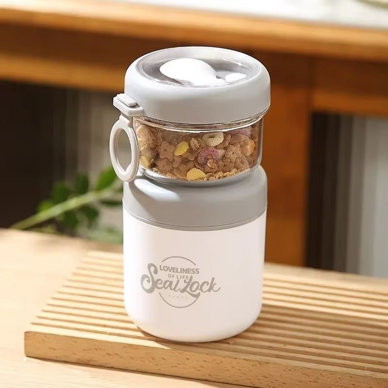 HeatLock DoubleLayer Insulated Soup  Salad Cup  Portable Stainless Steel Bowl 7